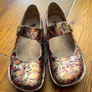 Alegria size 39 Mary janes Autumn leaves